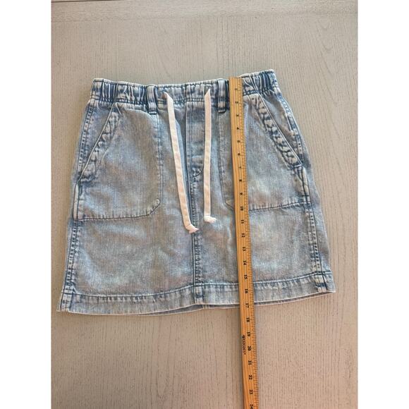 GAP Denim Skirt Light Wash Clean Girl Light Academia Balletcore - Picture 5 of 6